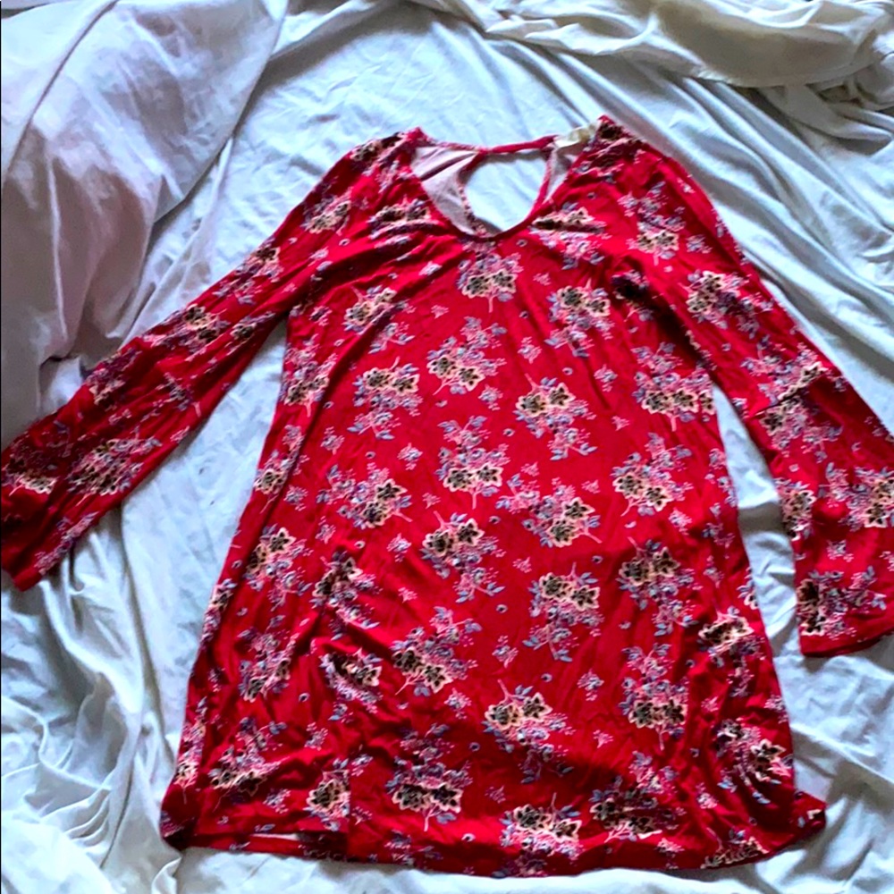 Short red dress!